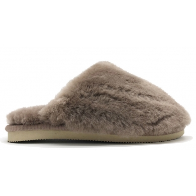 thies Schaffellpantoffel Sheepskin Slipper grau Hausschuhe Damen